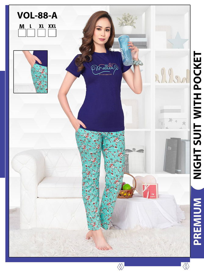 Summer Special 88 A Daily Wear Night Suits Catalog
